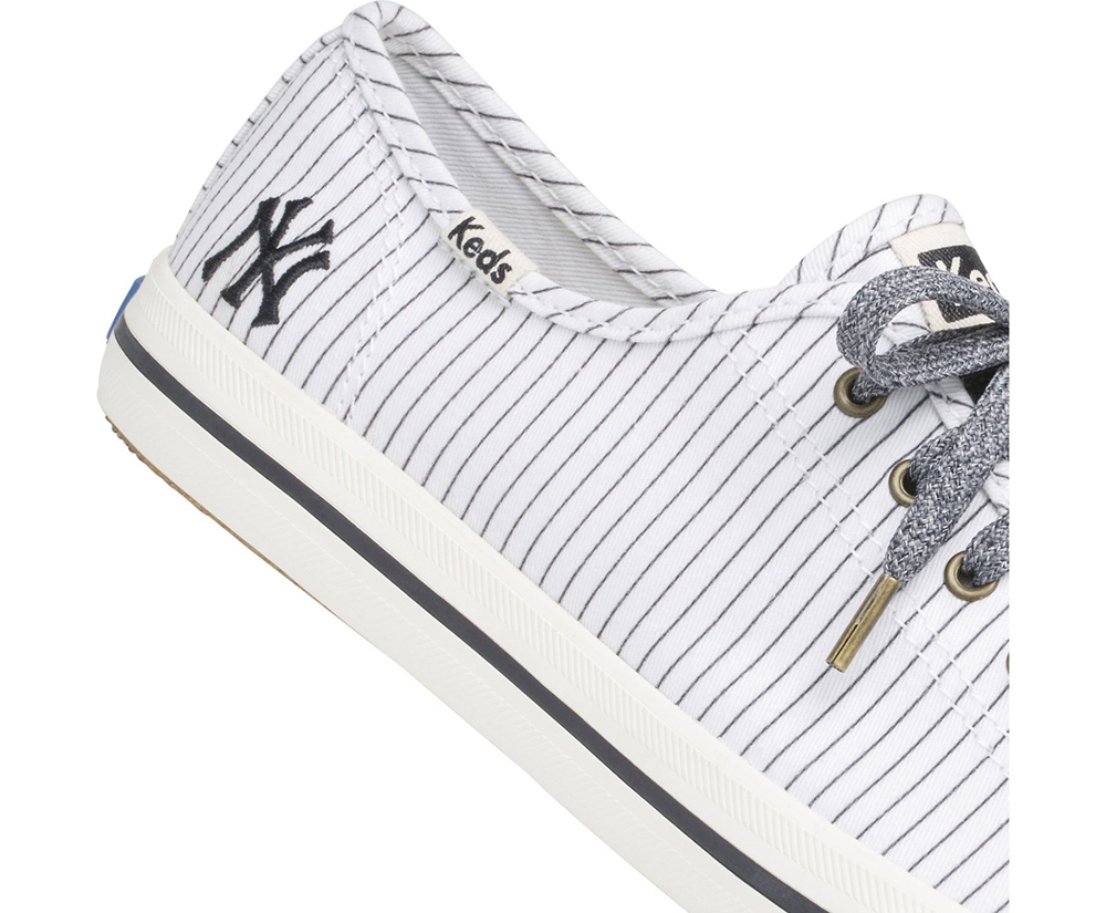 Basket Keds Femme Blanche - Kickstart Mlb® - 082-BZEFQY